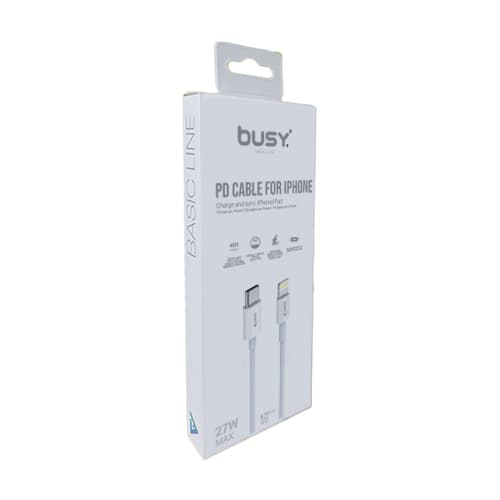 Тип Ц со Lightning кабел 1м. Busy Basic - слика 1