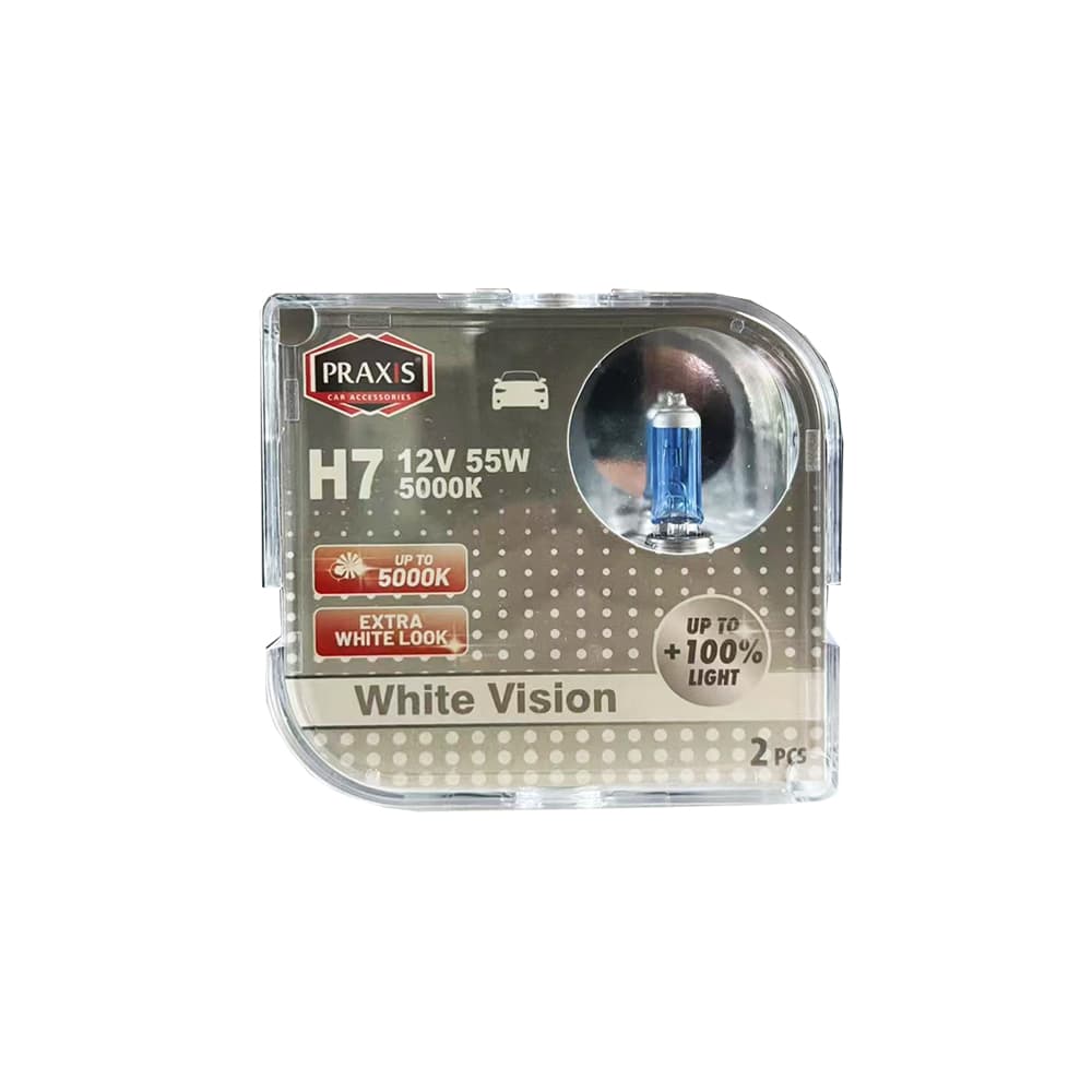 Халогена сијалица Praxis - H7, 12V, 55W, 5000K 52346 - слика 1