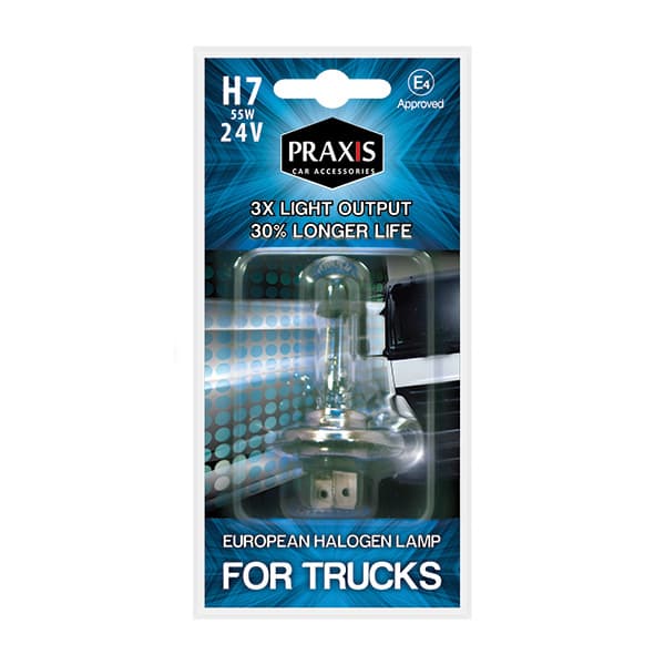 Халогена сијалица Praxis - H7, 55W, 24V 52402 - слика 1