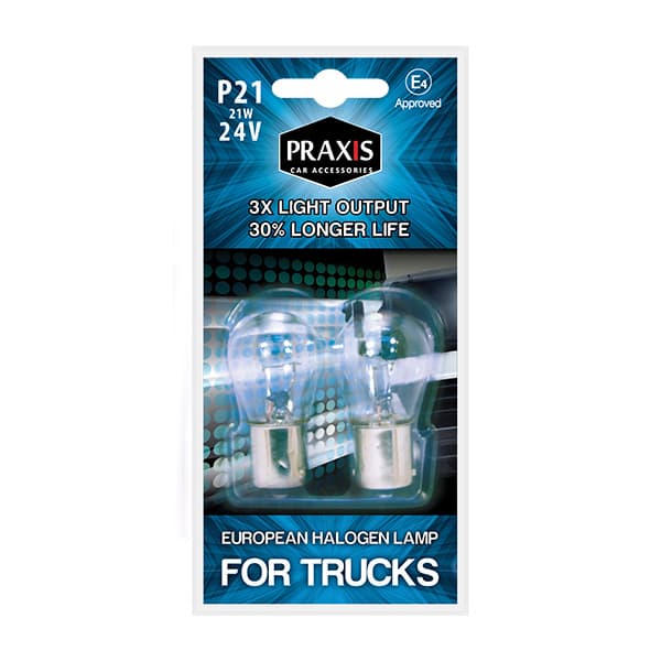 Сијалица за стоп / жмигавец Praxis - P21, 21W, 24V 52403 - слика 1