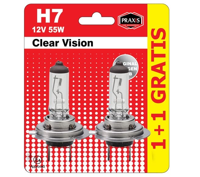 Халогена сијалица Praxis - H7, 12V, 55W Гратис 52528 - слика 1