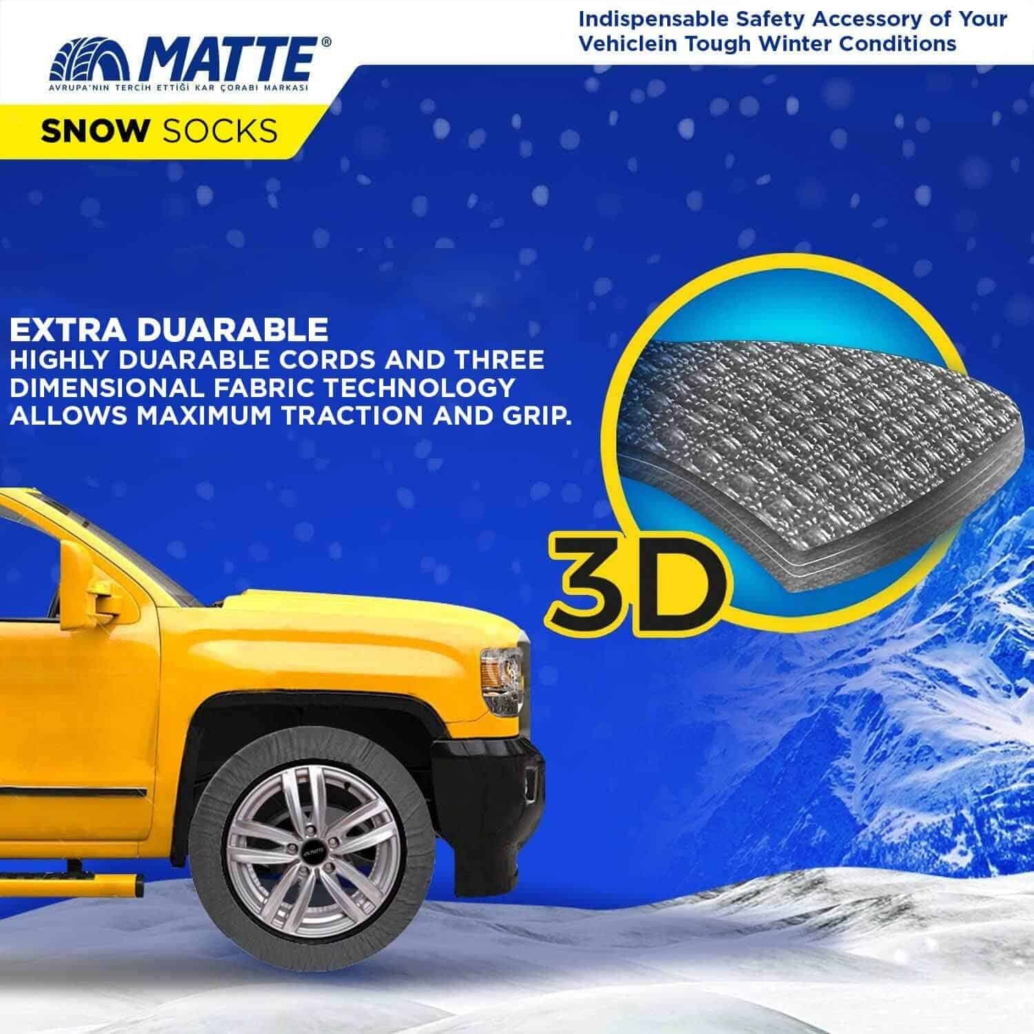 Авто чорапи за снег МАТТE EXTRA PRO- XXL - слика 4