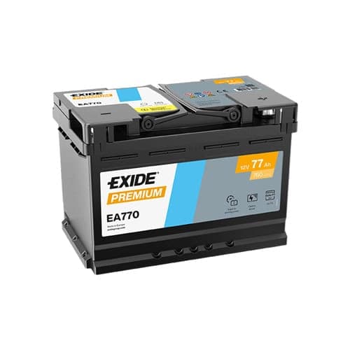 AKUMULATOR EXIDE EA770   77 AH   R+ - слика 1