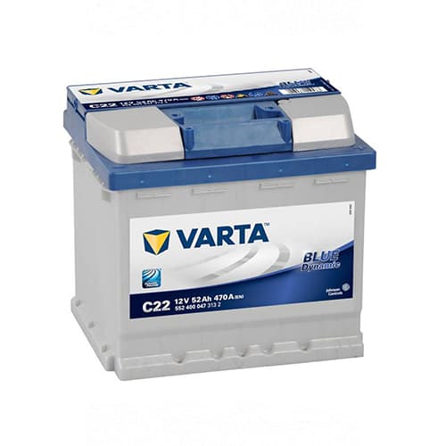 Акумулaтор Varta 12v 52Ah Dynamic BLUE 095905 - слика 1