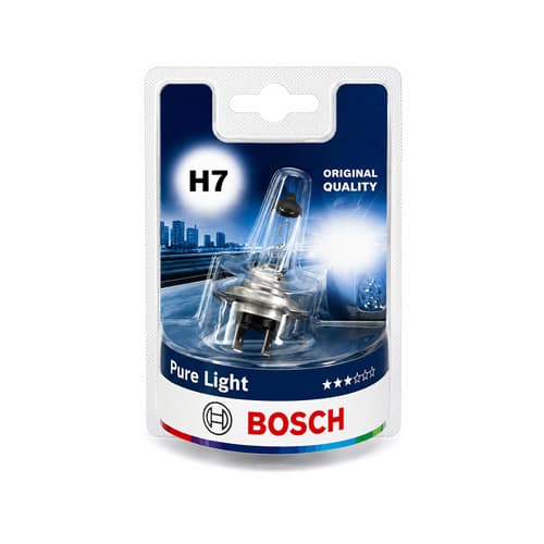 Bosch Халогена сијалица 12V H7 477 pure light блистер 134775 - слика 1