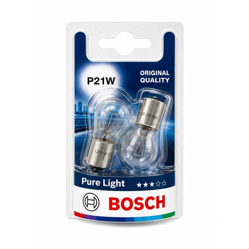 Сијалица убодна Bosch 12V 21W, P21W pure light 2/1 167040 - слика 1