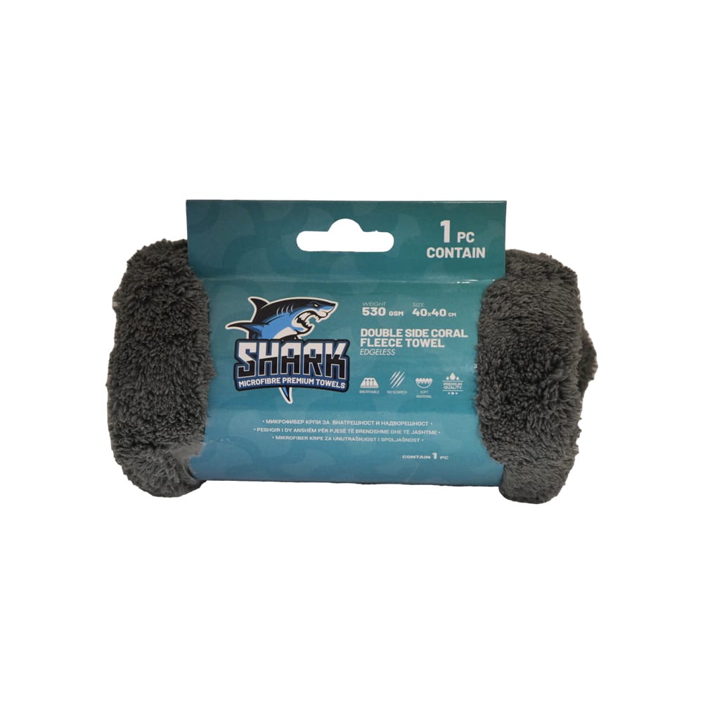 SHARK Микрофибер крпа двострана без рабови сива (4350)