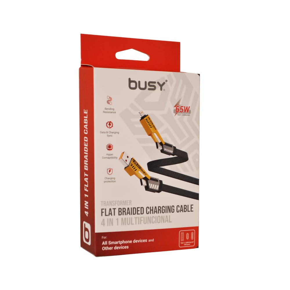 BUSY Кабел  (4во1) трансформ (жолт)