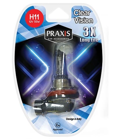 Сијалица за халогенки под браник Praxis - H11, 12V, 55W 52507