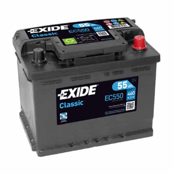 AKUMULATOR  EXIDE EC550   55 AH   R+