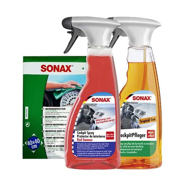 Супер сет кокпит спреј tropical, red summer и sonax крпа - 100660