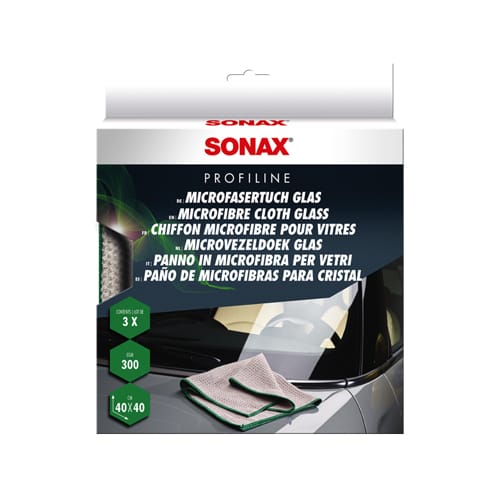 Sonax микрофибер крпи за стакло 3 ком 451541